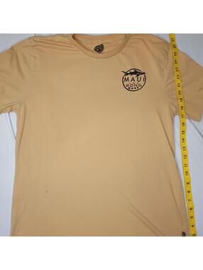 Maui Built Men's Yellow and Tan Tshirt